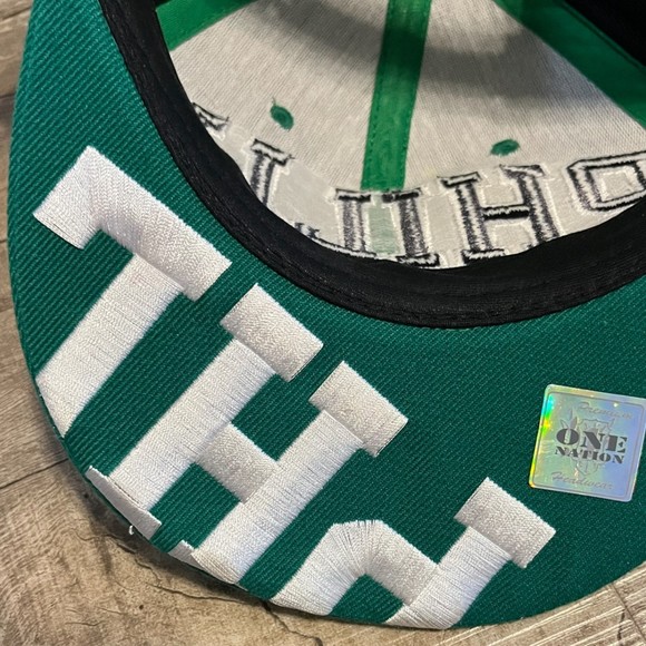PHILLY Baseball Snapback Hat Cap One Nation Philadelphia Hat Green Gray Black - Picture 8 of 10